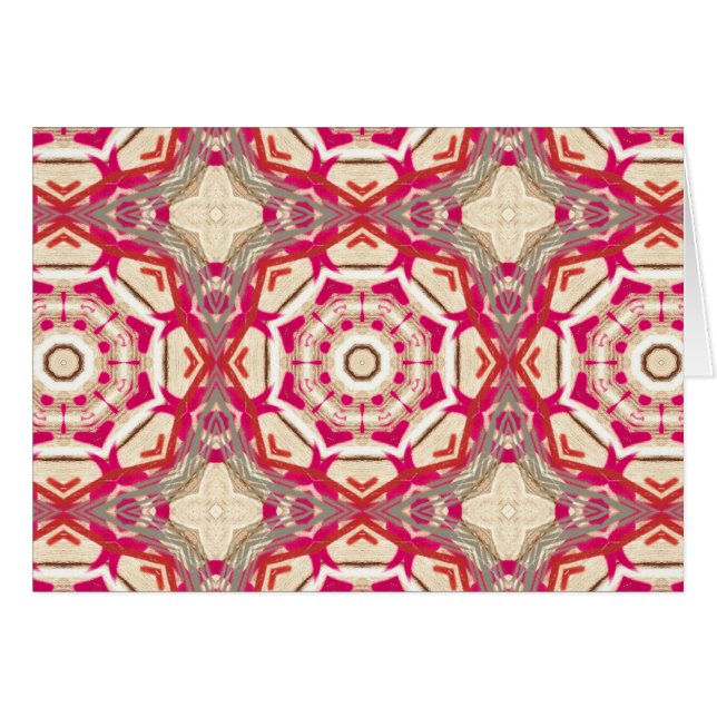 Traditionelle Vintage magentarote rote ineinander (Vorderseite (Horizontal))