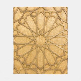 Traditionelle Vintage Türdetails, Marokko Fleecedecke