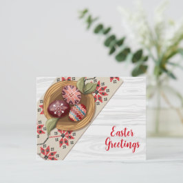 Traditionelle Volksgrüßkarte Postkarte