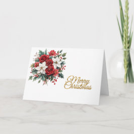 Traditionelle Weihnachten floral frohe Weihnachten