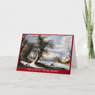 Traditionelle Weihnachten Winterlandschaft Neujahr