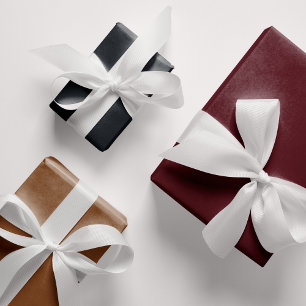 Traditionelle weihnachtliche Dreifach-Farben Geschenkpapier Set