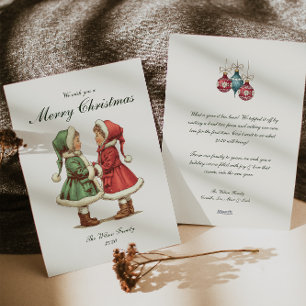 Traditionelle Weihnachtsfeiertage Feiertagskarte