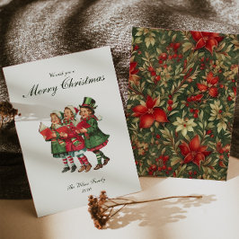 Traditionelle Weihnachtsfeiertage Feiertagskarte