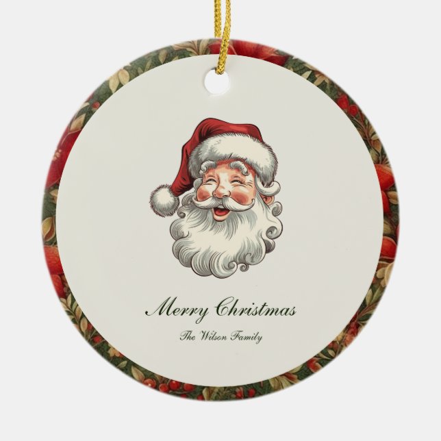 Traditionelle Weihnachtsfeiertage Keramik Ornament (Vorne)
