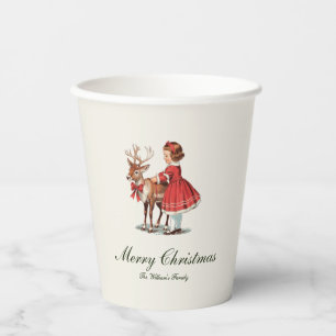 Traditionelle Weihnachtsfeiertage Pappbecher