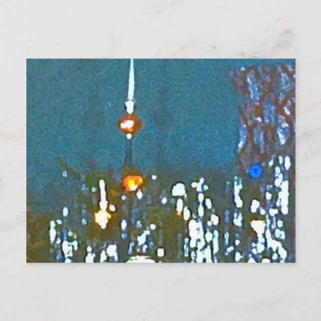 Traditionelle Weihnachtskarte der 50er Jahre Postkarte (Vorderseite)