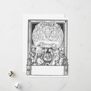 Traditionelle Weihnachtskarte Feiertagskarte