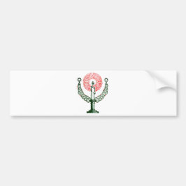 Traditionelle Weihnachtskerze Autoaufkleber