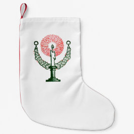 Traditionelle Weihnachtskerze Kleiner Weihnachtsstrumpf