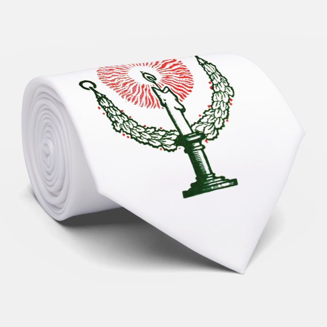 Traditionelle Weihnachtskerze Krawatte (Gerollt)