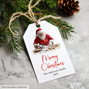 Traditionelle Weihnachtsmann-Geschenkanhänger in R Geschenkanhänger