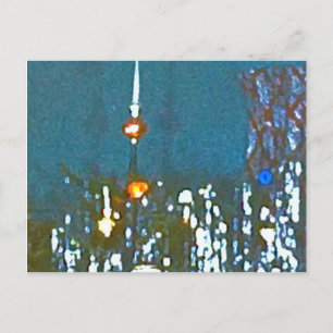 Traditionelle Weihnachtspostkarte der 1950er Jahre Postkarte