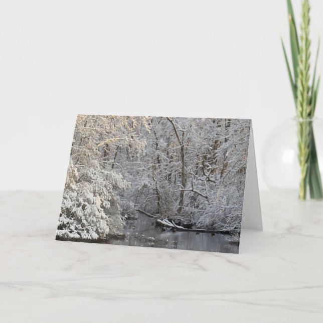 Traditionelle Winterschneewegskarte Karte (Vorderseite)