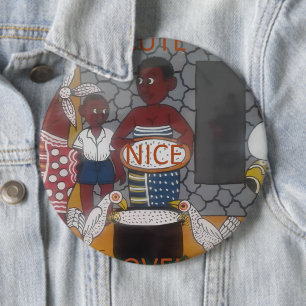 Traditioneller afrikanischer Homestead-Lifestyle Button