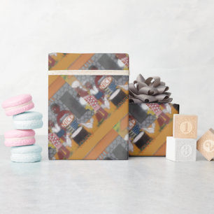 Traditioneller afrikanischer Homestead-Lifestyle Geschenkpapier