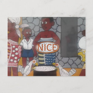 Traditioneller afrikanischer Homestead-Lifestyle Postkarte