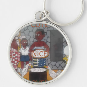 Traditioneller afrikanischer Homestead-Lifestyle Schlüsselanhänger