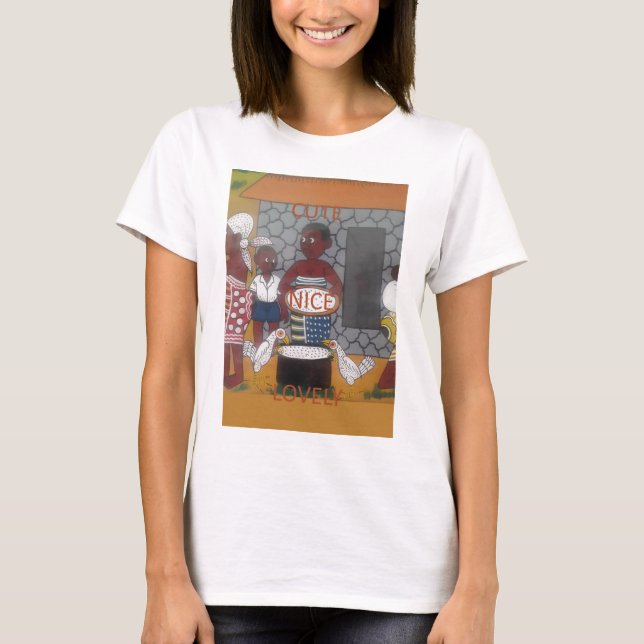 Traditioneller afrikanischer Homestead-Lifestyle T-Shirt (Vorderseite)
