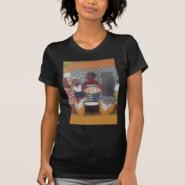 Traditioneller afrikanischer Homestead-Lifestyle T-Shirt (Vorderseite)