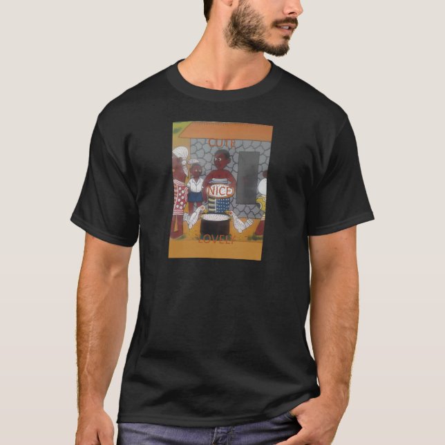 Traditioneller afrikanischer Homestead-Lifestyle T-Shirt (Vorderseite)