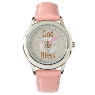 Traditioneller afrikanischer Motiv-Design-Kunstaus Armbanduhr