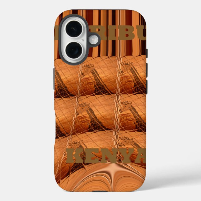 Traditioneller afrikanischer Spiegel: Woven Giraff Case-Mate iPhone Hülle (Rückseite)