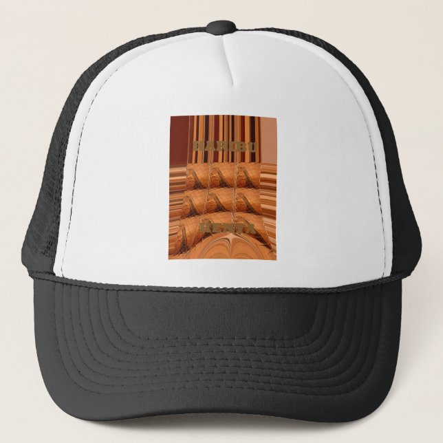 Traditioneller afrikanischer Spiegel: Woven Giraff Truckerkappe (Vorderseite)