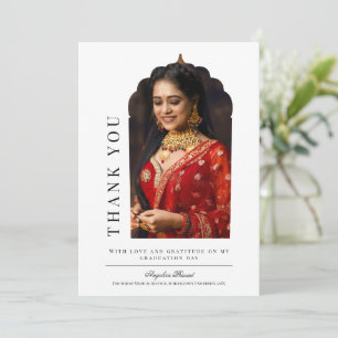 Traditioneller Arch-Abschluss Dankeschön Karte