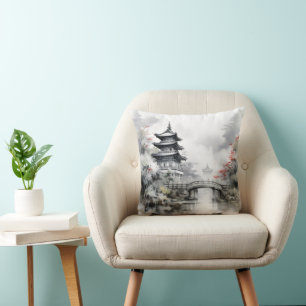 Traditioneller asiatischer Garten Kissen