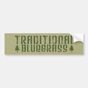 Traditioneller Bluegrass Altzeittext Autoaufkleber
