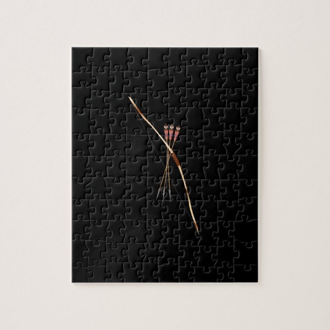 Traditioneller Bow und Pfeil Puzzle (Vertikal)