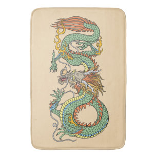 Traditioneller chinesischer Drache Badematte
