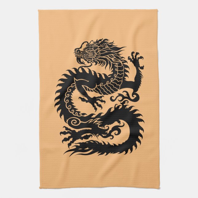 Traditioneller chinesischer Drache Küchentücher (Vertikal)