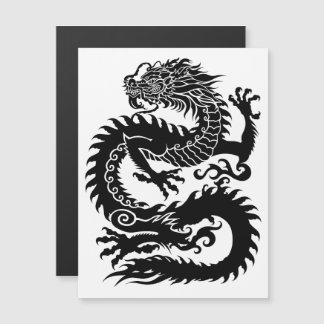 Traditioneller chinesischer Drache Magnetkarte