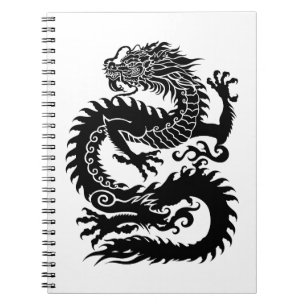 Traditioneller chinesischer Drache Notizblock