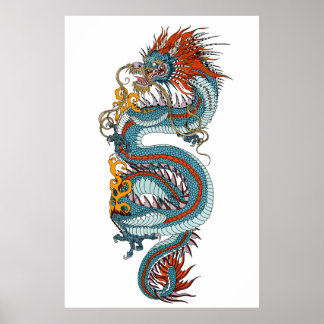 Traditioneller chinesischer Drache Poster