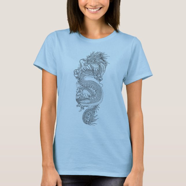 Traditioneller chinesischer Drache T-Shirt (Vorderseite)