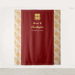 traditioneller chinesischer Hochzeitsperanakan-Hin Wandteppich
