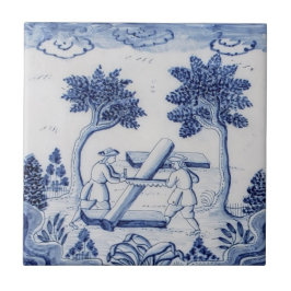 Traditioneller Delft Tile mit Carpenters-33 Fliese
