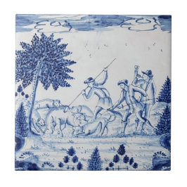 Traditioneller Delft Tile mit Jägern-28 Fliese