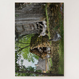 Traditioneller foie gras Gansbauernhof Puzzle