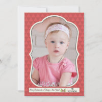 Traditioneller Foto-Rahmen-Holiday-Card-Artikel