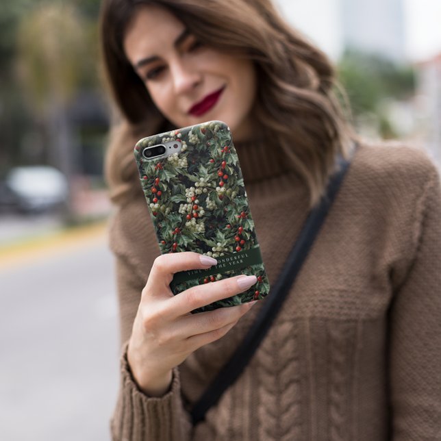 Traditioneller grüner Holly-Urlaub Case-Mate iPhone Hülle (Von Creator hochgeladen)