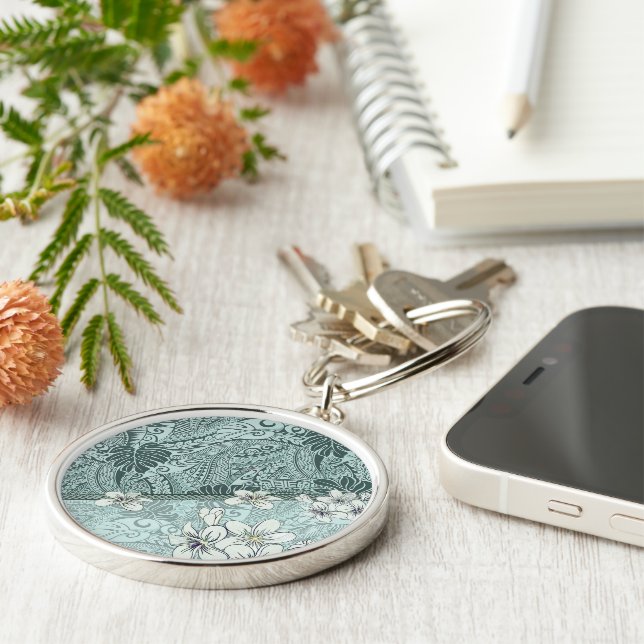 Traditioneller hawaiianischer Meeresfrüchte-Tapa u Schlüsselanhänger (Seite)