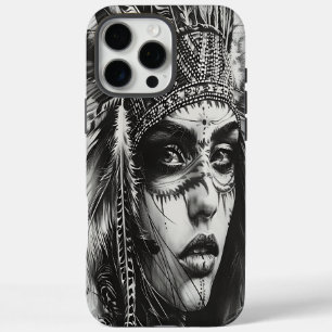 Traditioneller indischer Mädchenkrieger iPhone 16 Pro Max Hülle