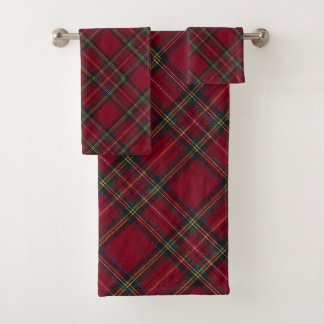Traditioneller Inverness Schottischer Tartan Badhandtuch Set