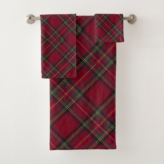 Traditioneller Inverness Schottischer Tartan Badhandtuch Set (Insitu)