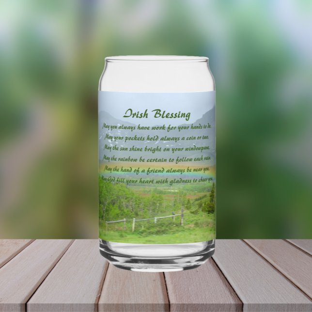 Traditioneller Irish Blessing Valley Regenbogen Dosenglas (In Situ (Outside Table))