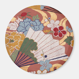 Traditioneller japanischer Gewebeentwurf Magnet